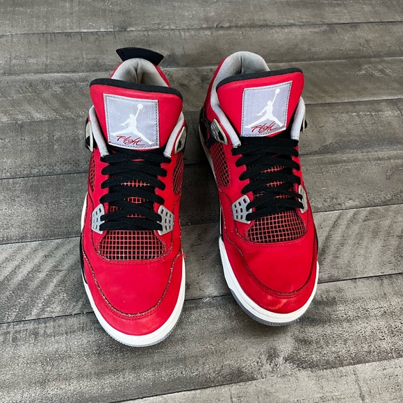 Nike Air Jordan 4 Toro Bravo Sneakers Sz 9.5 - Picture 3 of 5